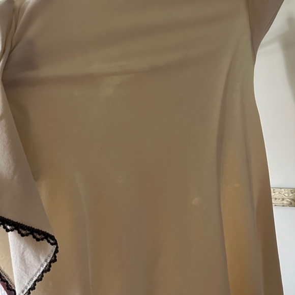 ELLA MOSS | AS IS Elegant Cream Skirt with Black Trim - Picture 7 of 12